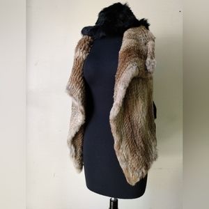 Fur Vest and Scarf